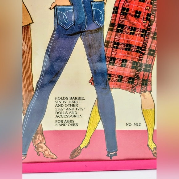 Vintage 1980s Pink Fashion Doll Trunk Case - Barbie & 11.5" Dolls,Tara Toy - Picture 2 of 11